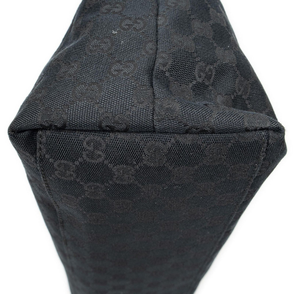 Gucci Web Large Diaper Tote Black GG Canvas — view 8