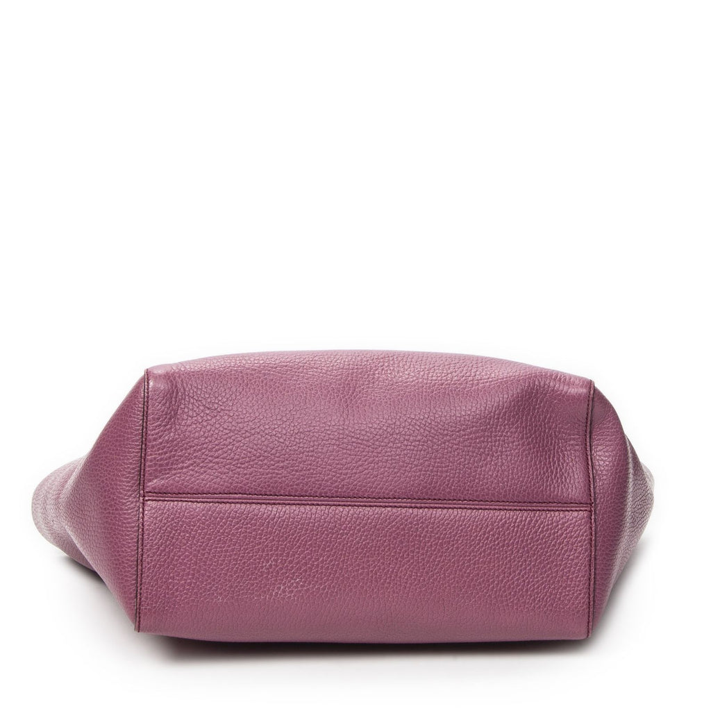 Gucci Small Swing Tote Purple Calfskin Leather — view 6