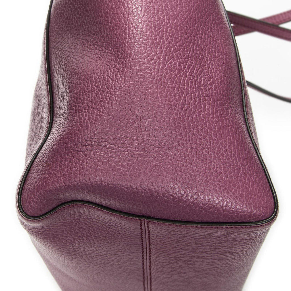Gucci Small Swing Tote Purple Calfskin Leather — view 8