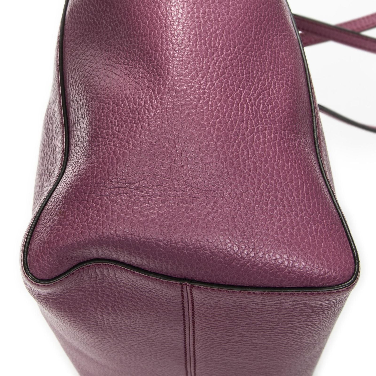 Gucci Small Swing Tote Purple Calfskin Leather — view 8