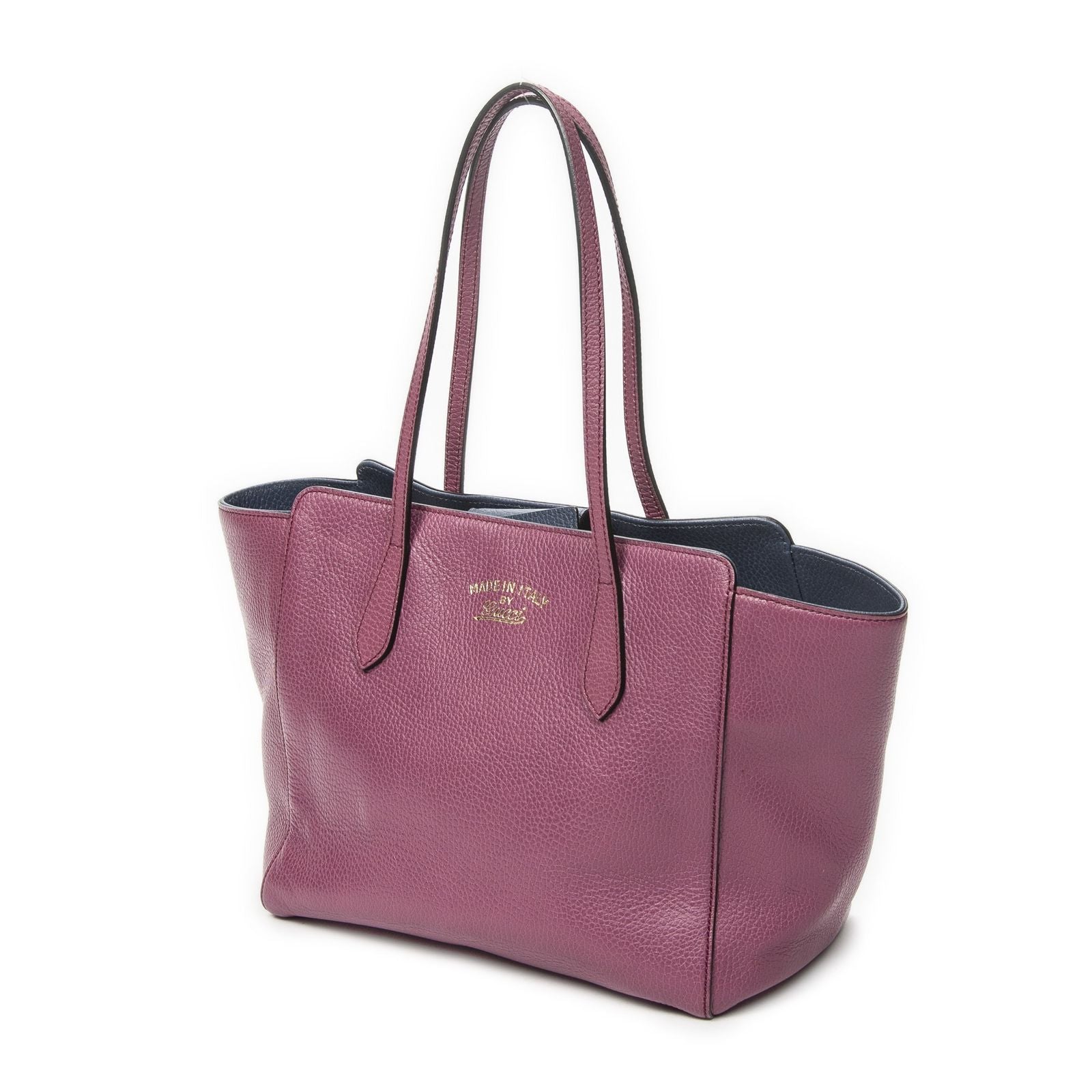 Gucci Small Swing Tote Purple Calfskin Leather — view 2
