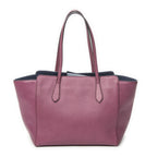 Gucci Small Swing Tote Purple Calfskin Leather — view 5