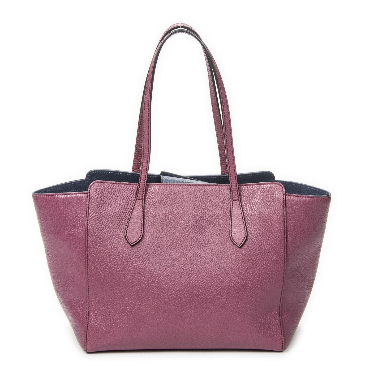 Gucci Small Swing Tote Purple Calfskin Leather — view 5
