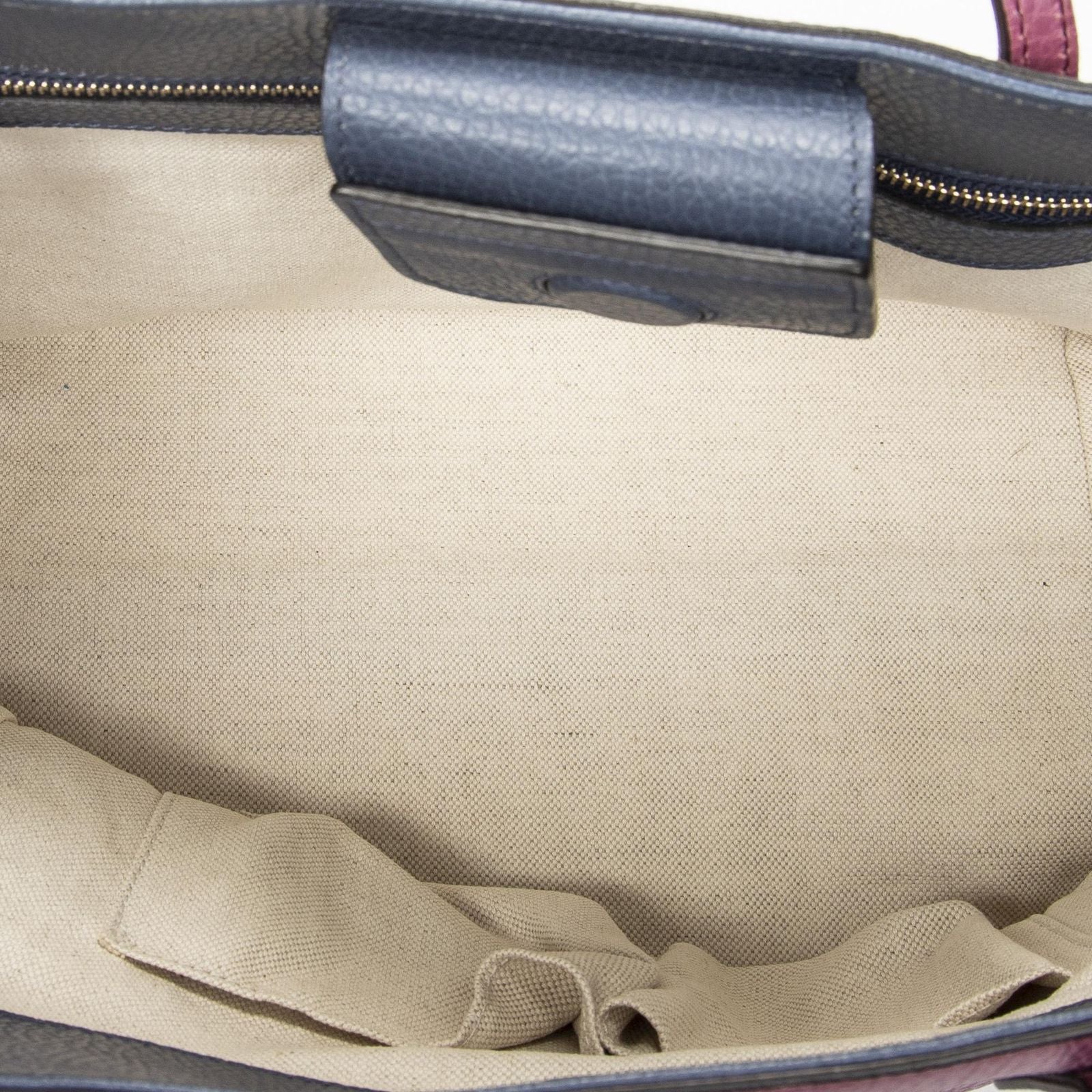 Gucci Small Swing Tote Purple Calfskin Leather — view 9