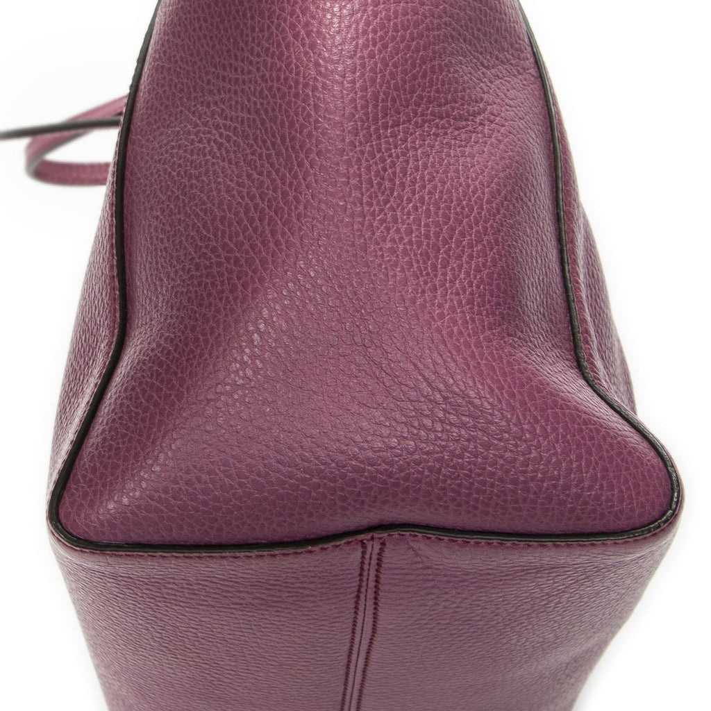 Gucci Small Swing Tote Purple Calfskin Leather — view 7