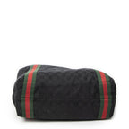 Gucci Open Shopping Tote Black GG Canvas — view 6
