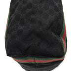 Gucci Open Shopping Tote Black GG Canvas — view 8