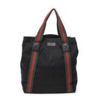 Gucci Open Shopping Tote Black GG Canvas