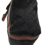 Gucci Open Shopping Tote Black GG Canvas — view 7