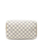 Louis Vuitton Speedy Ivory Damier Azur Handbag — view 6