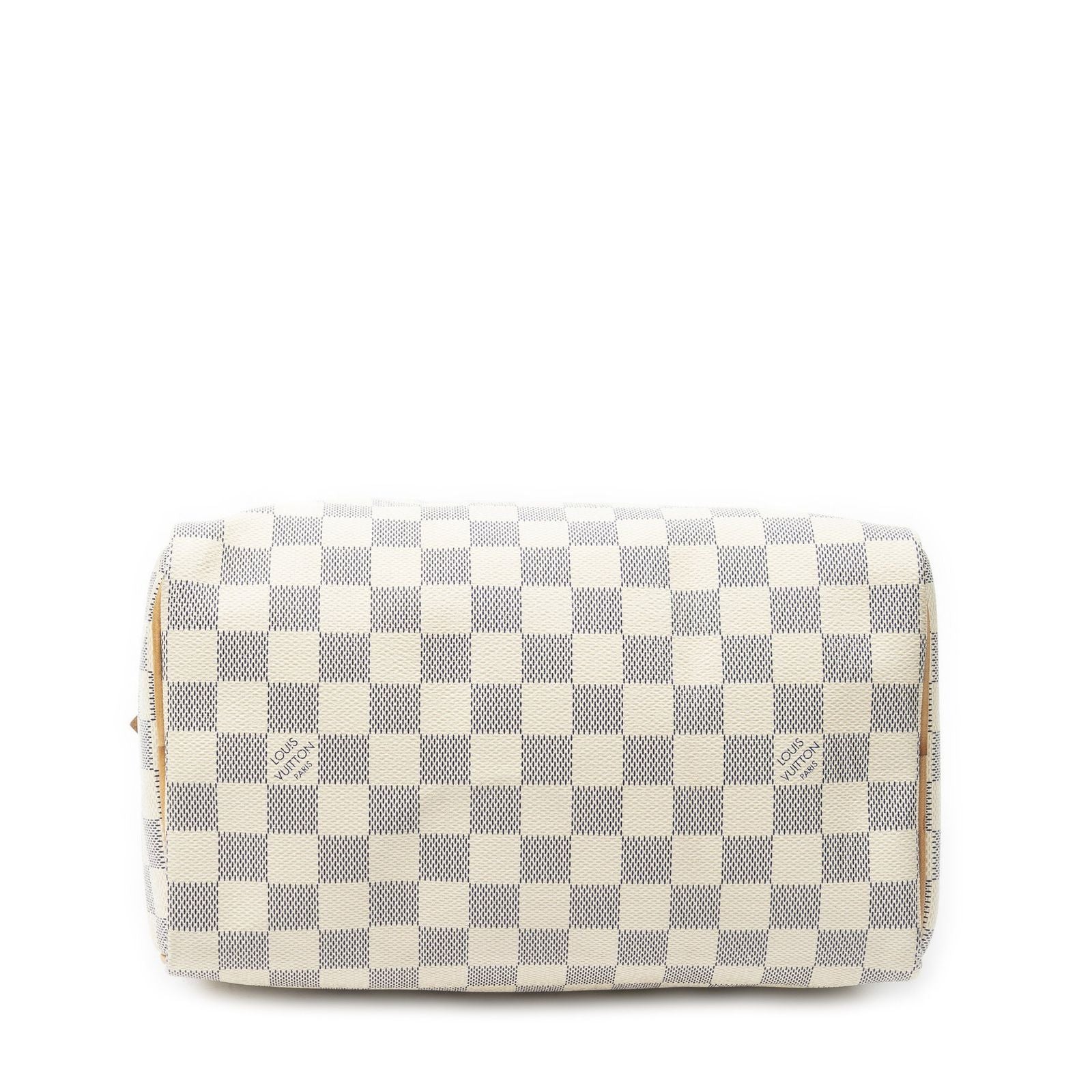 Louis Vuitton Speedy Ivory Damier Azur Handbag — view 6