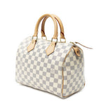 Louis Vuitton Speedy Ivory Damier Azur Handbag — view 2
