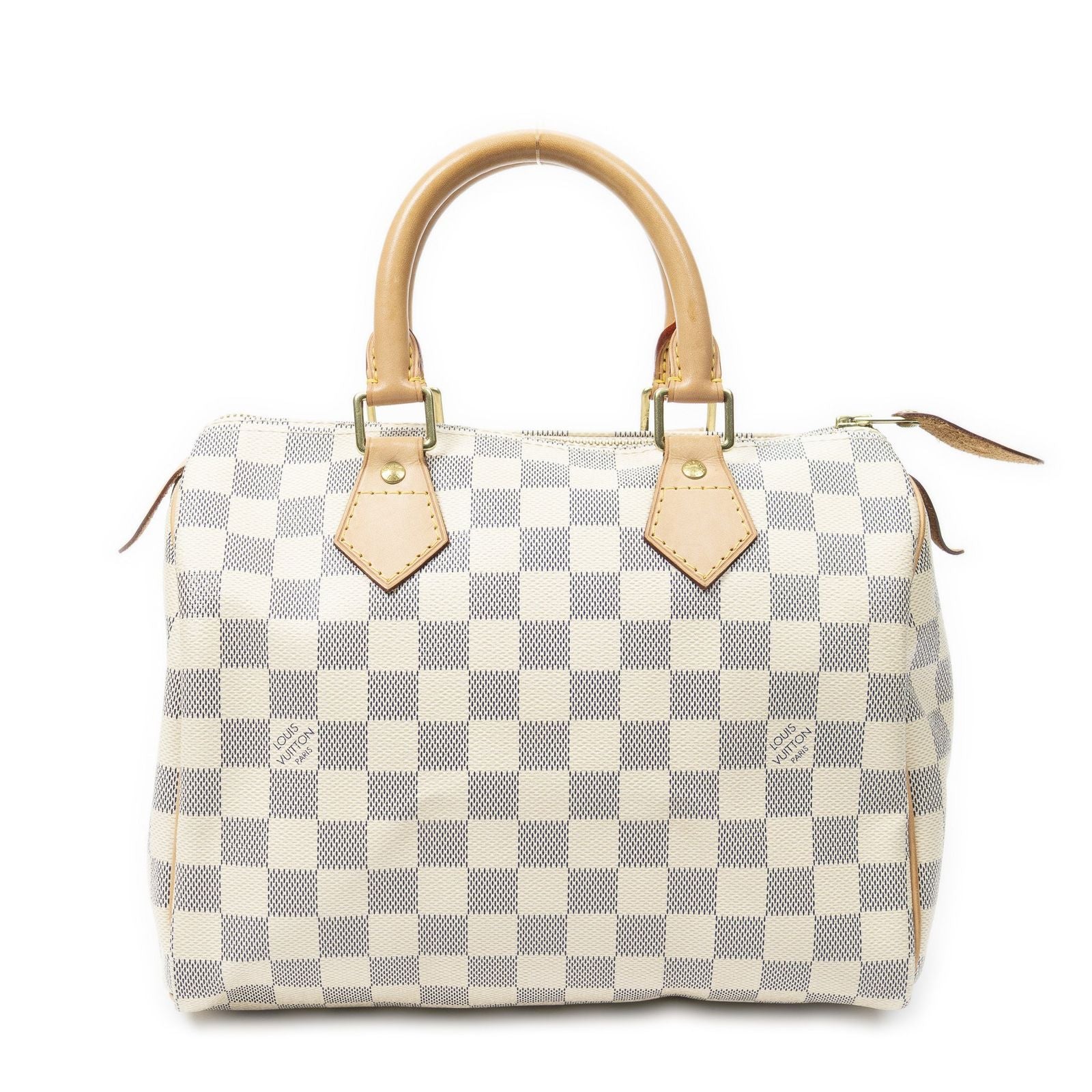 Louis Vuitton Speedy Ivory Damier Azur Handbag