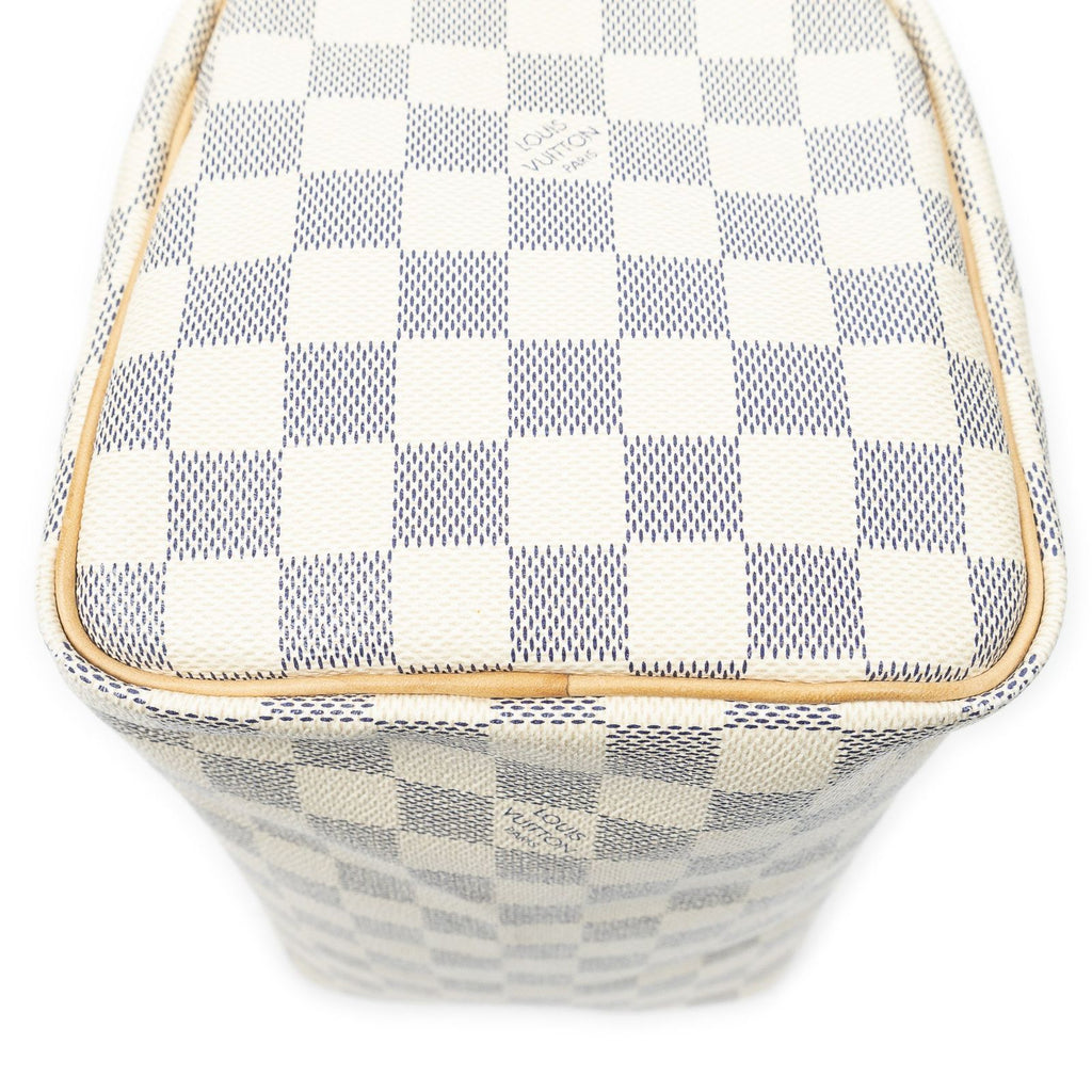 Louis Vuitton Speedy Ivory Damier Azur Handbag — view 8