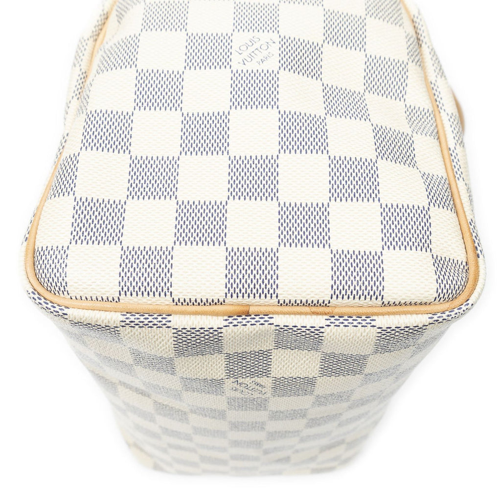 Louis Vuitton Speedy Ivory Damier Azur Handbag — view 7