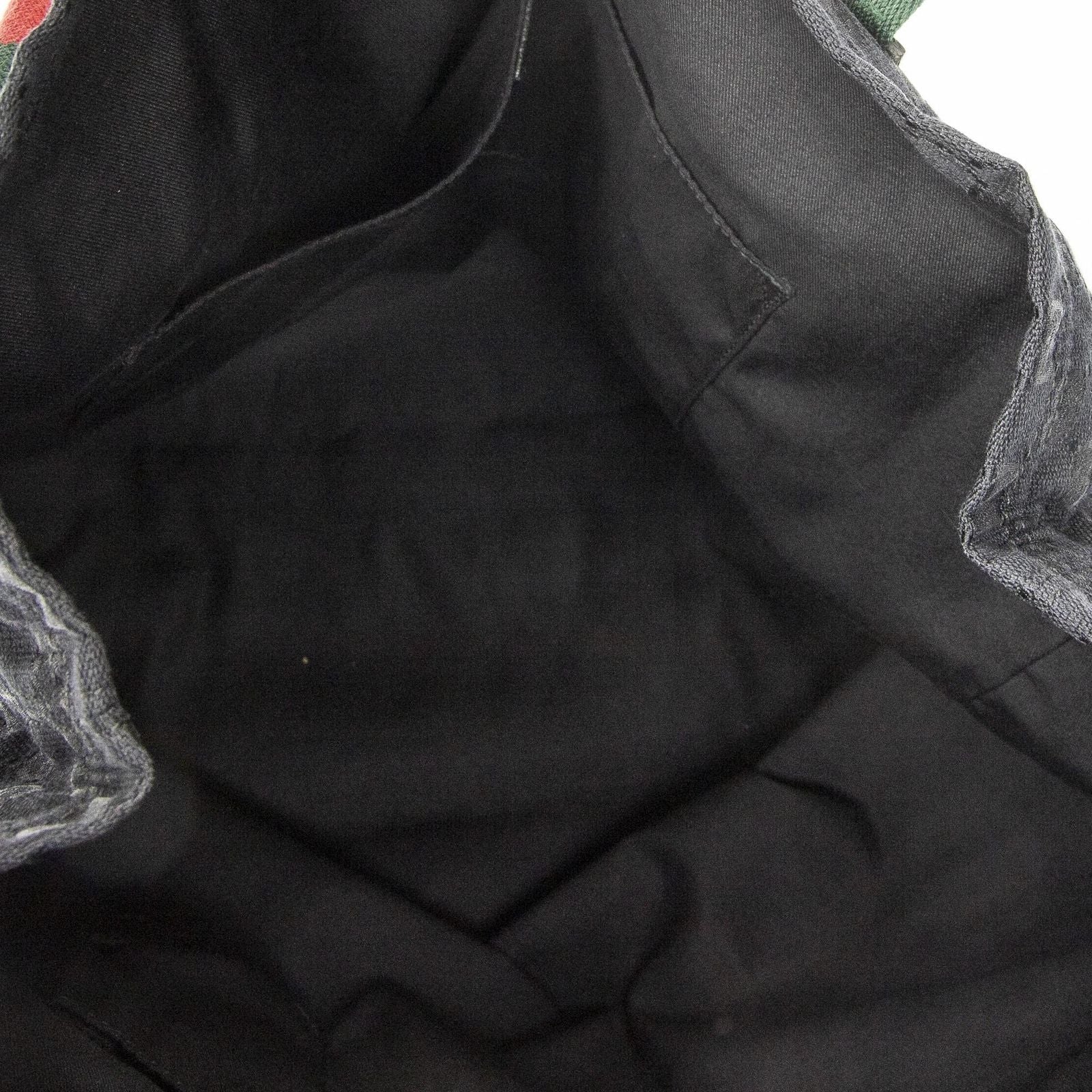 Gucci Open Shopping Tote Black GG Canvas — view 9