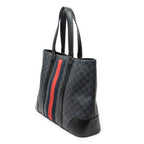 Gucci Large Web Shopping Tote Black Supreme Canvas — view 2