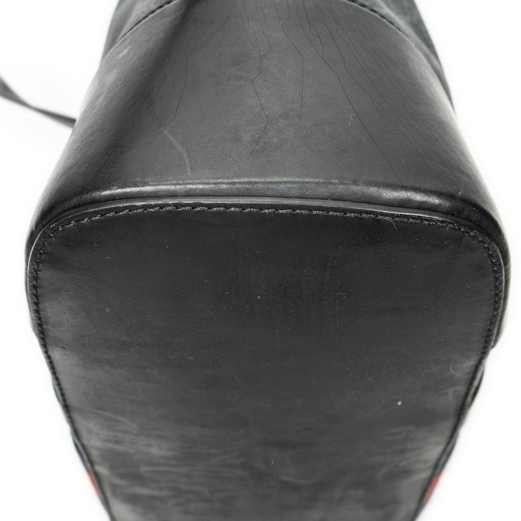 Gucci Large Web Shopping Tote Black Supreme Canvas — view 7