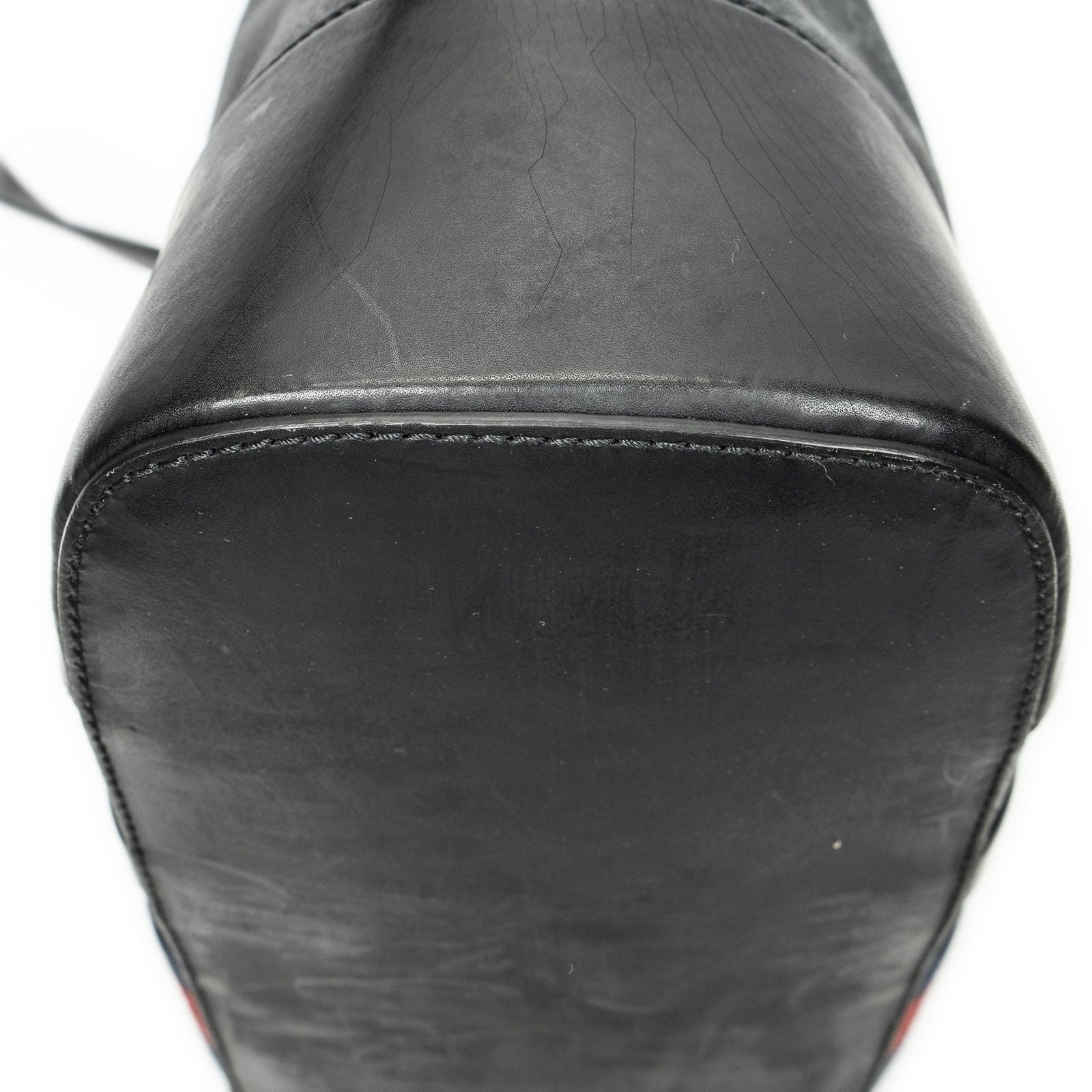 Gucci Large Web Shopping Tote Black Supreme Canvas — view 7