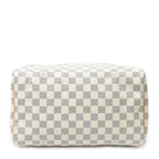 Louis Vuitton Speedy Ivory Damier Azur Handbag — view 6