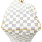 Louis Vuitton Speedy Ivory Damier Azur Handbag — view 7