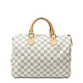 Louis Vuitton Speedy Ivory Damier Azur Handbag