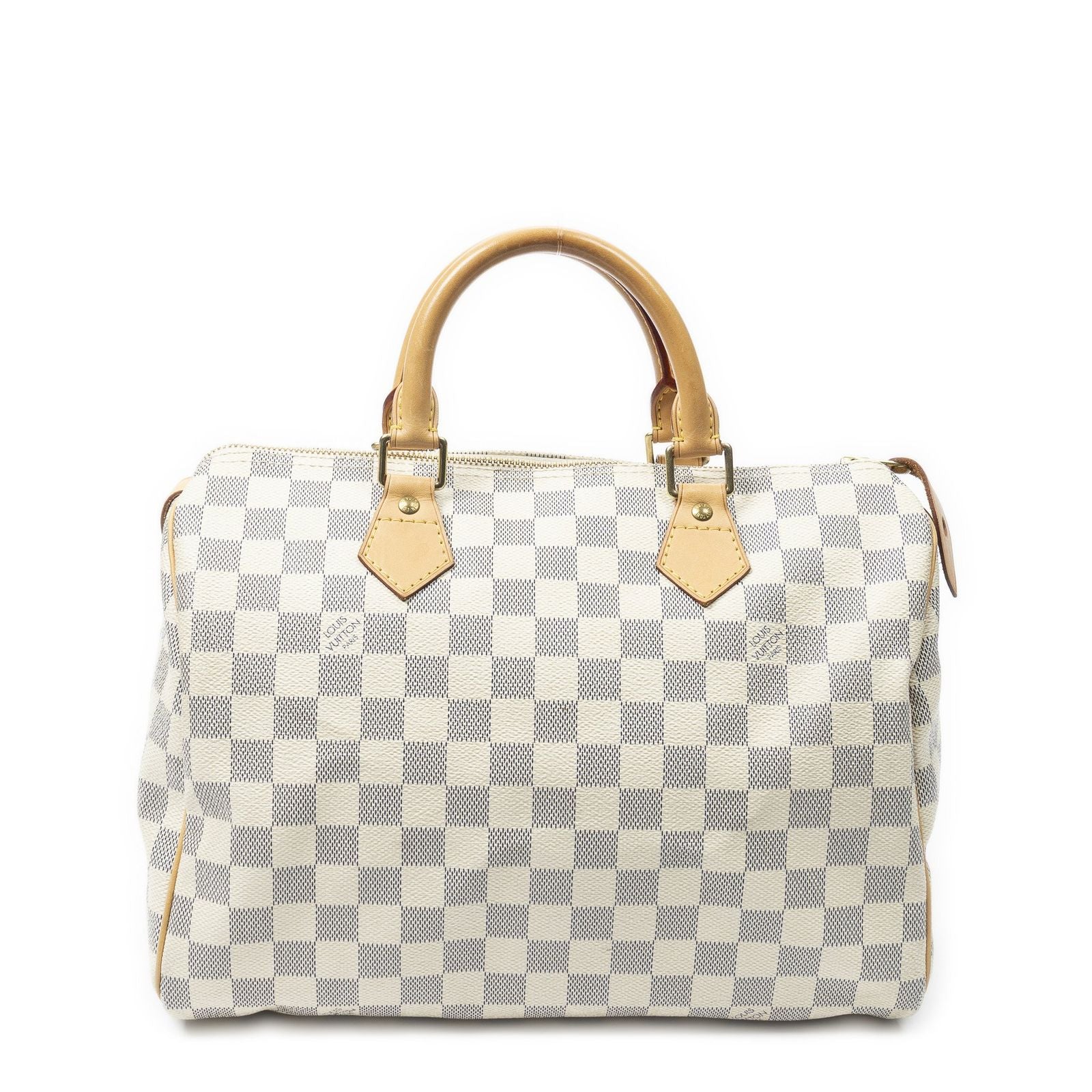 Louis Vuitton Speedy Ivory Damier Azur Handbag