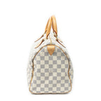 Louis Vuitton Speedy Ivory Damier Azur Handbag — view 4