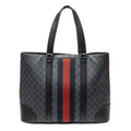 Gucci Large Web Shopping Tote Black Supreme Canvas