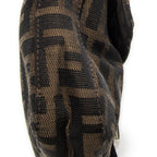 Fendi Baguette Brown Black Zucca Canvas Messenger — view 7