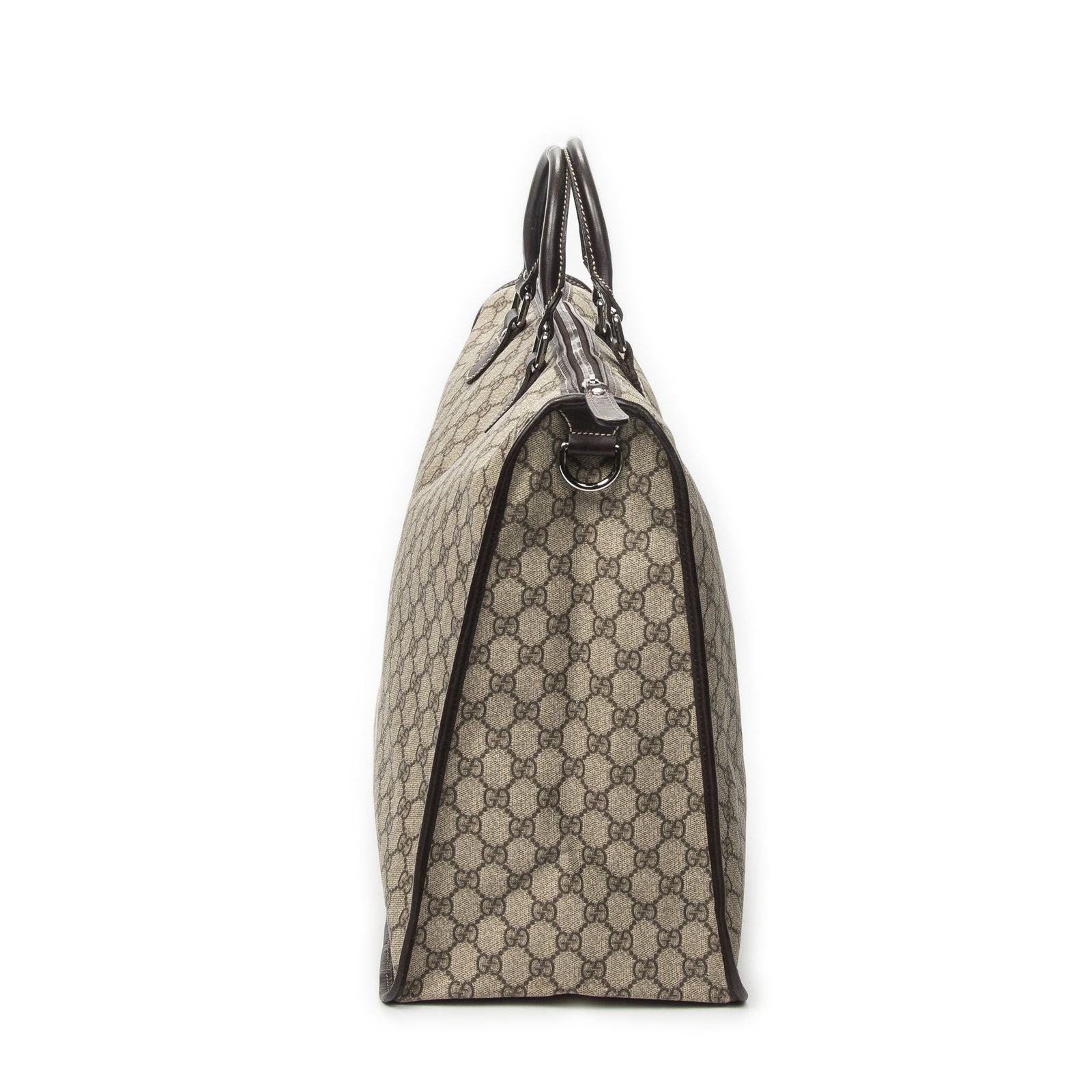 Gucci Large Square Bamboo Tote Beige Supreme Canvas — view 4
