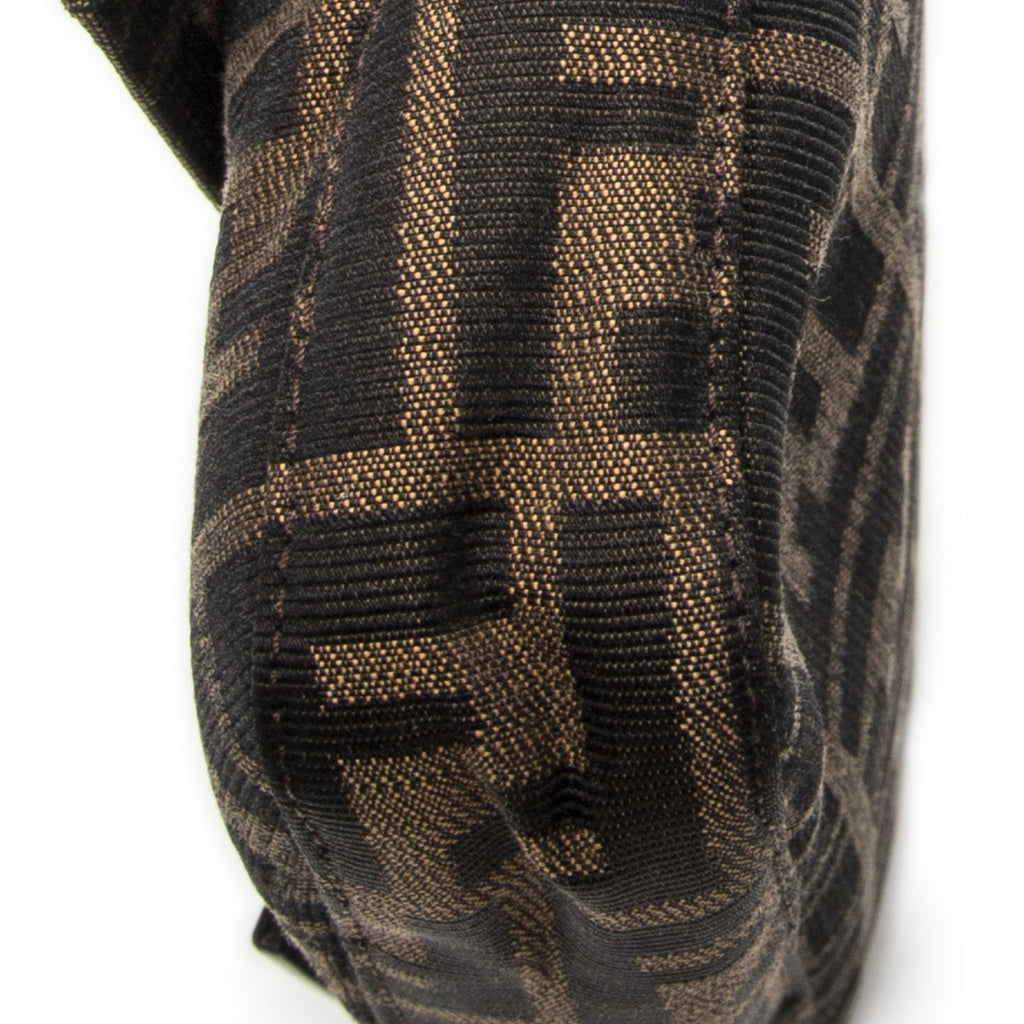 Fendi Baguette Brown Black Zucca Canvas Messenger — view 8