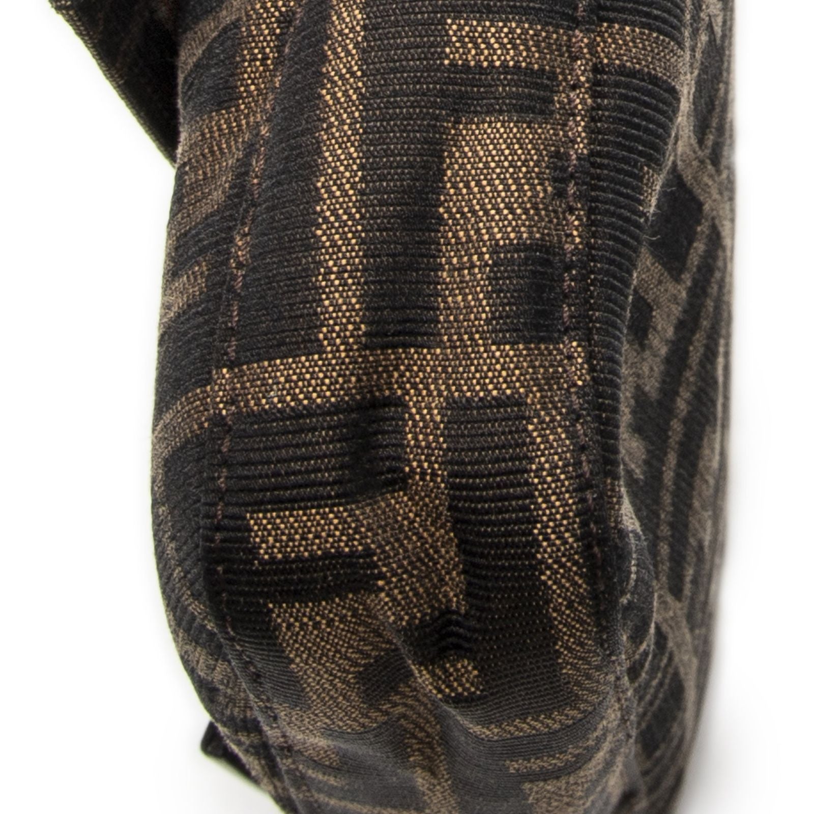 Fendi Baguette Brown Black Zucca Canvas Messenger — view 8
