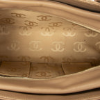 Chanel CC Wild Stitch Boston Tote Beige Quilted Lambskin Leather — view 9
