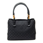 Gucci Large Square Bamb Tote Black GG Canvas — view 5