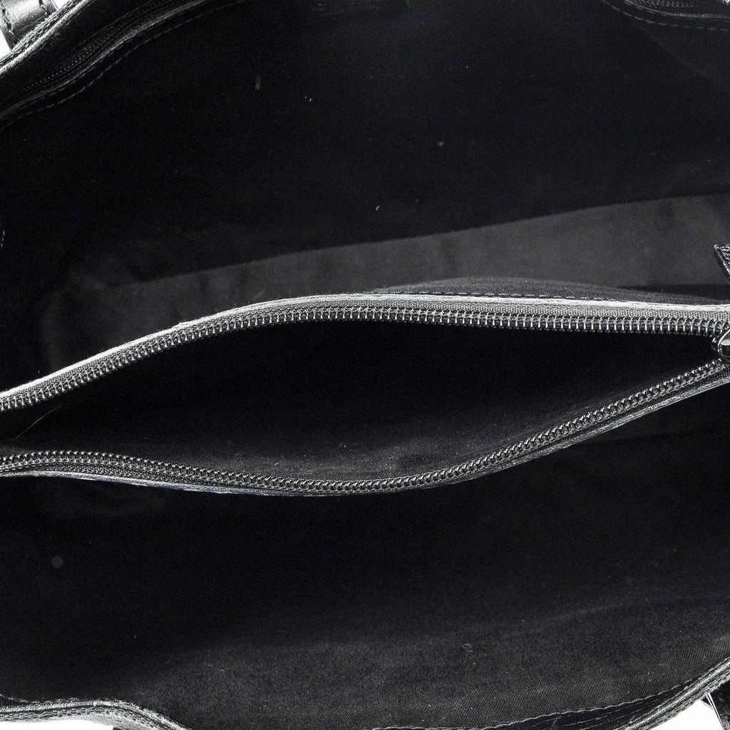 Gucci Large Square Bamb Tote Black GG Canvas — view 9