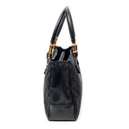 Gucci Large Square Bamb Tote Black GG Canvas — view 4