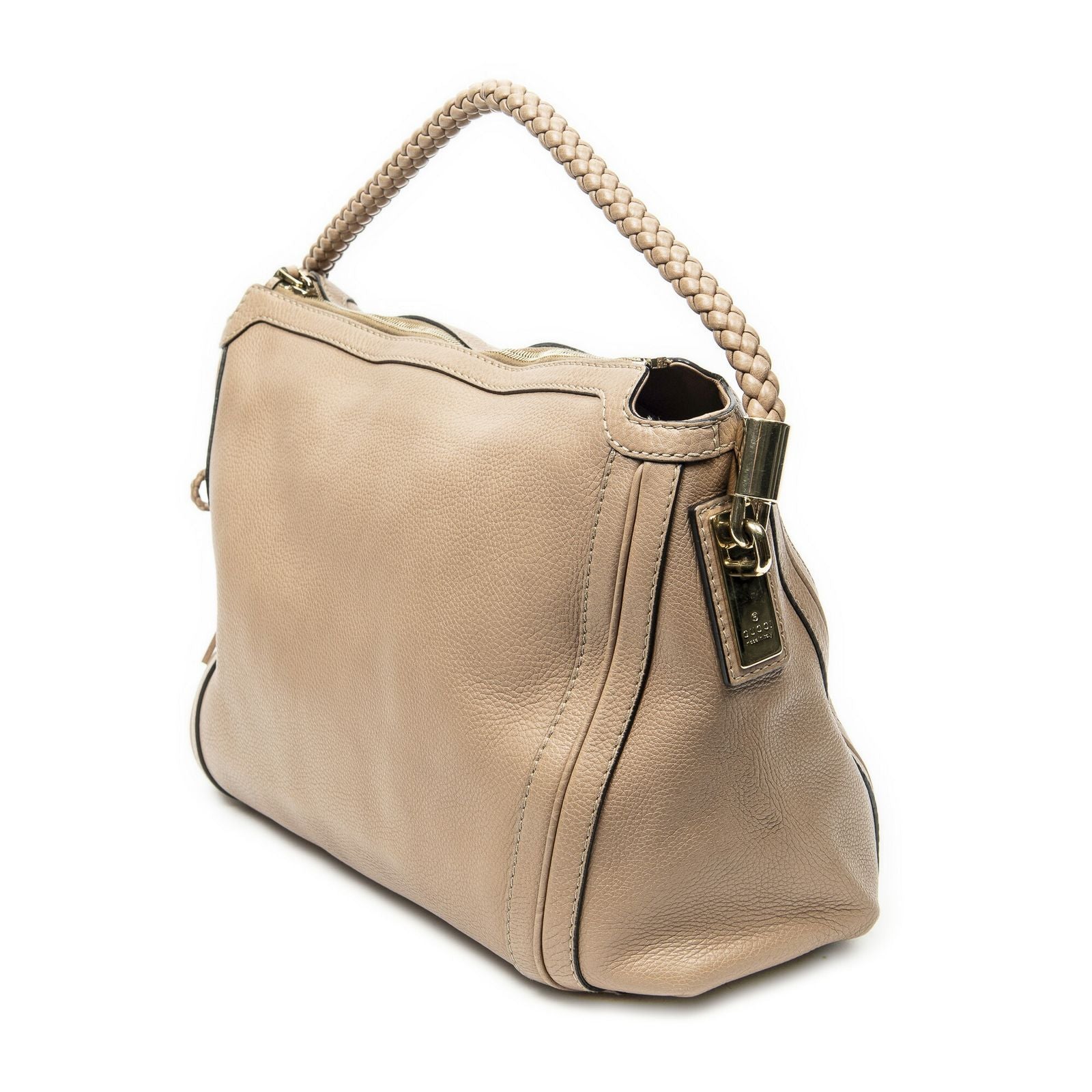 Gucci Bamb Tassel Zip Tote Pink Calfskin Leather — view 2