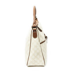 Gucci Front Slip Pocket Hobo Ivory Brown Supreme Canvas — view 4