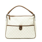 Gucci Front Slip Pocket Hobo Ivory Brown Supreme Canvas