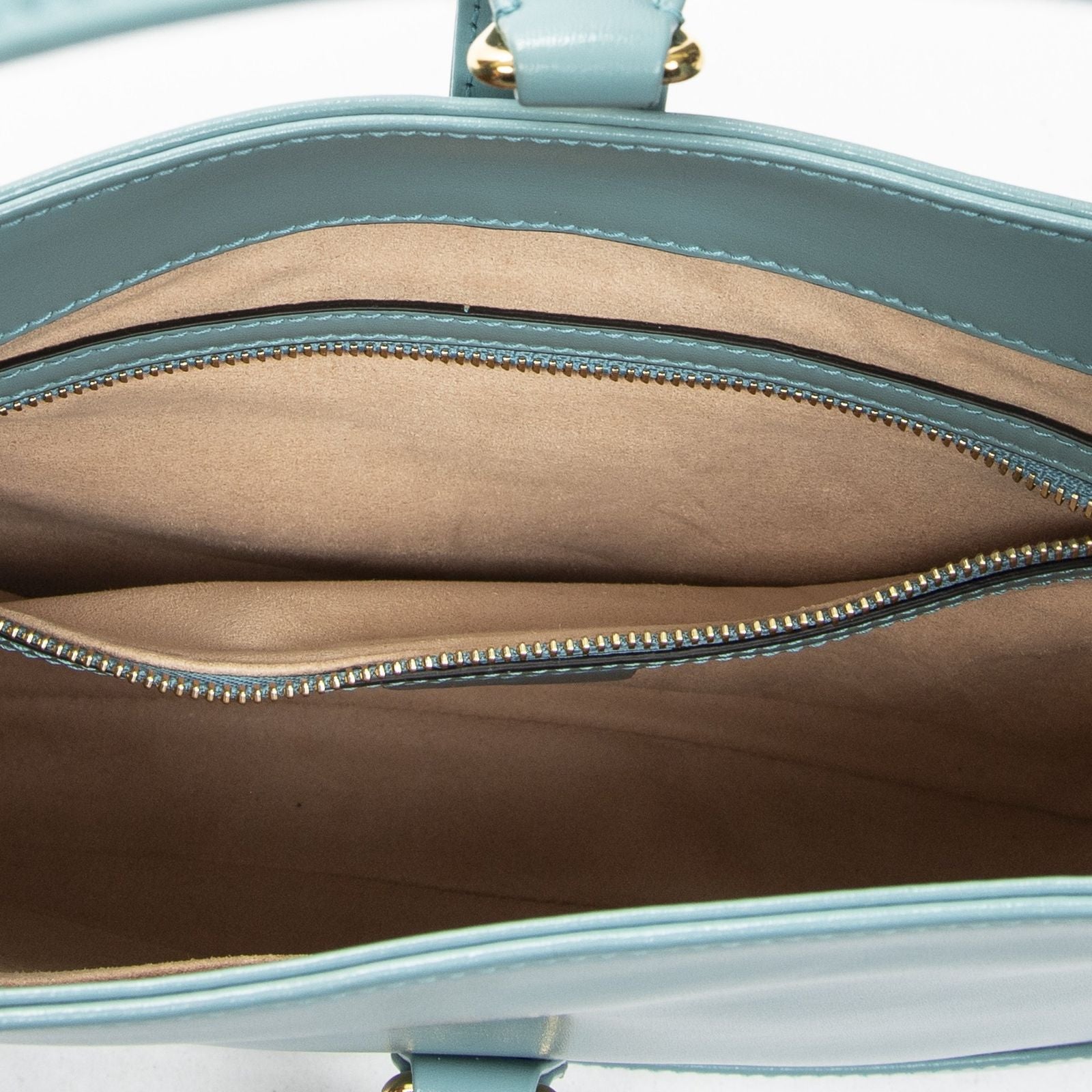 Gucci Small Jackie Light Blue Calfskin Leather Messenger — view 9