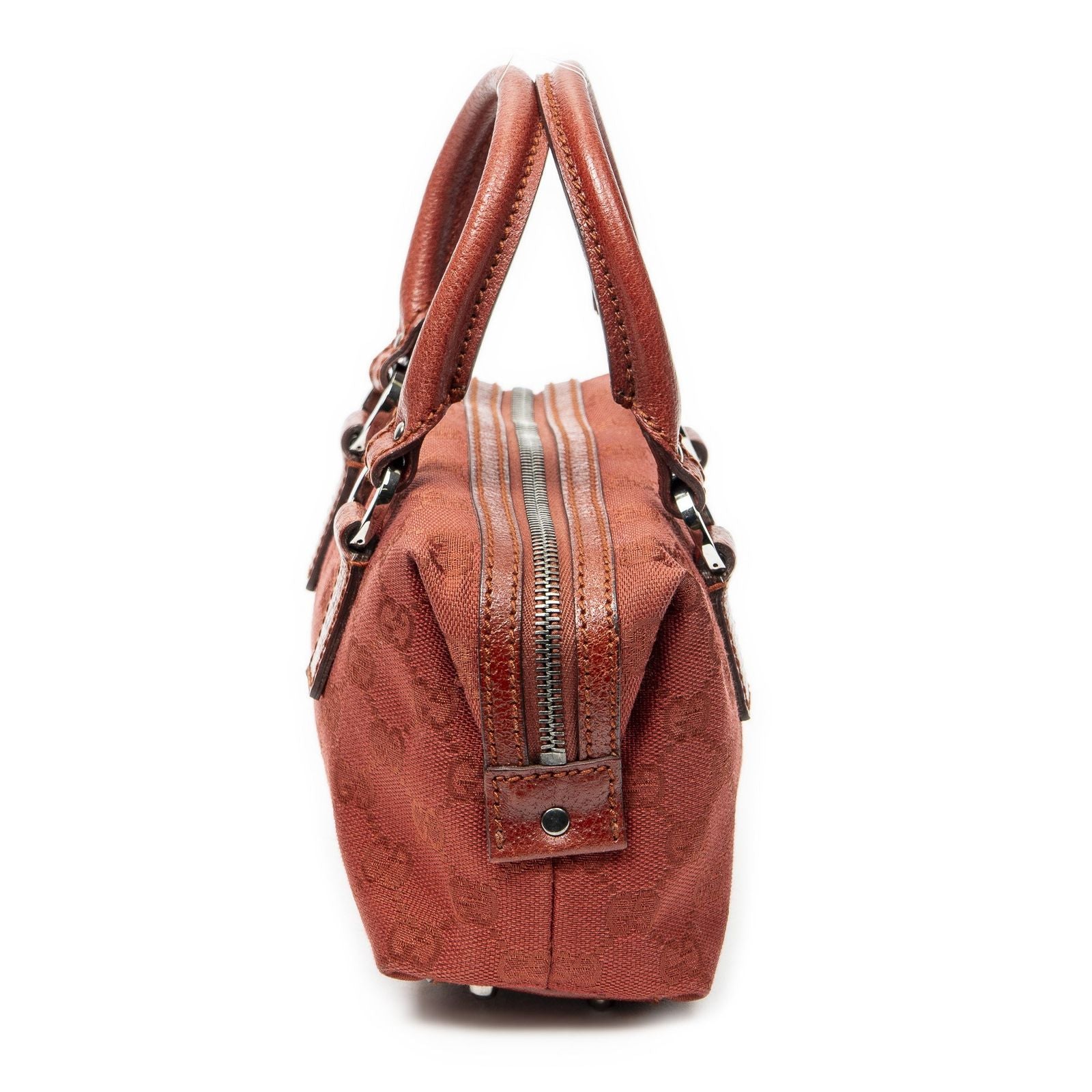 Gucci Mini Boston Red GG Canvas Shoulder — view 3