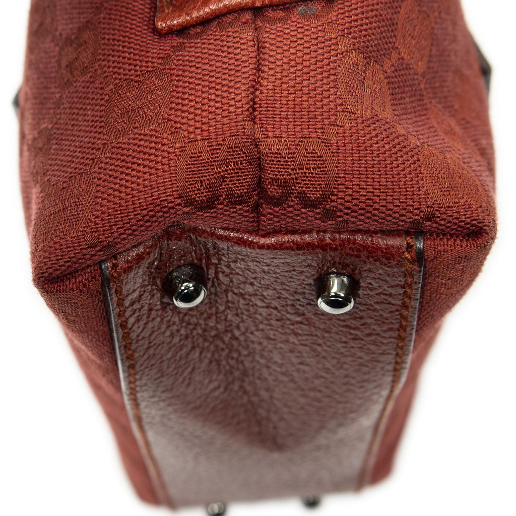 Gucci Mini Boston Red GG Canvas Shoulder — view 8