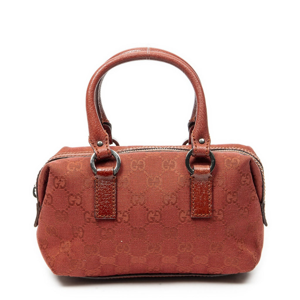 Gucci Mini Boston Red GG Canvas Shoulder