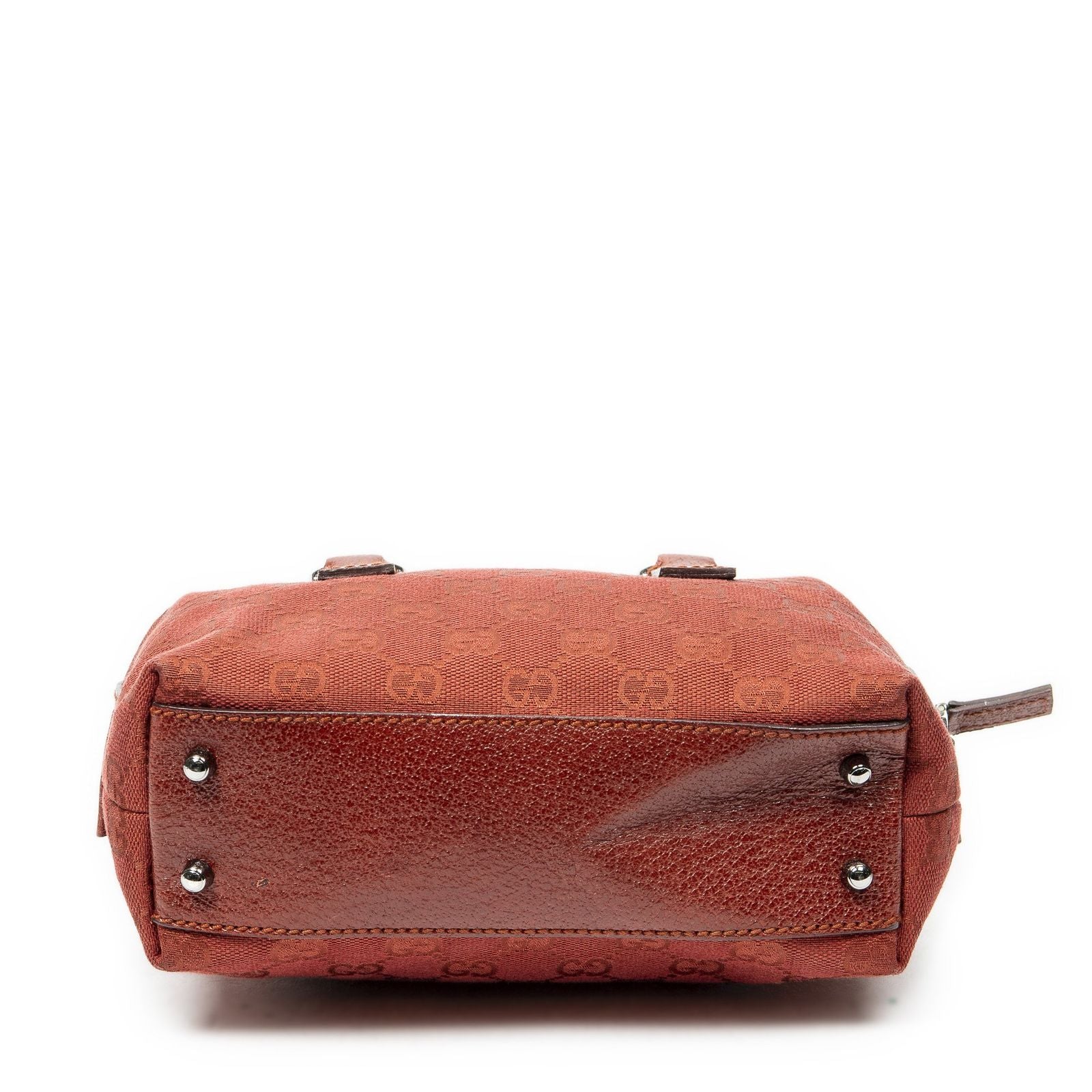 Gucci Mini Boston Red GG Canvas Shoulder — view 6