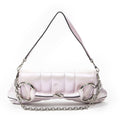 Gucci Horsebit Chain Iridescent Pink Matelasse Calfskin Messenger
