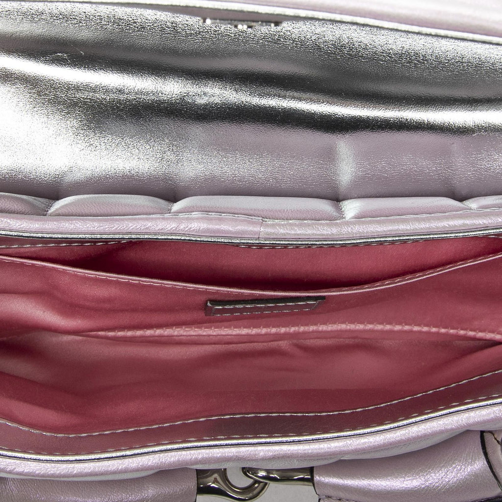 Gucci Horsebit Chain Iridescent Pink Matelasse Calfskin Messenger — view 9