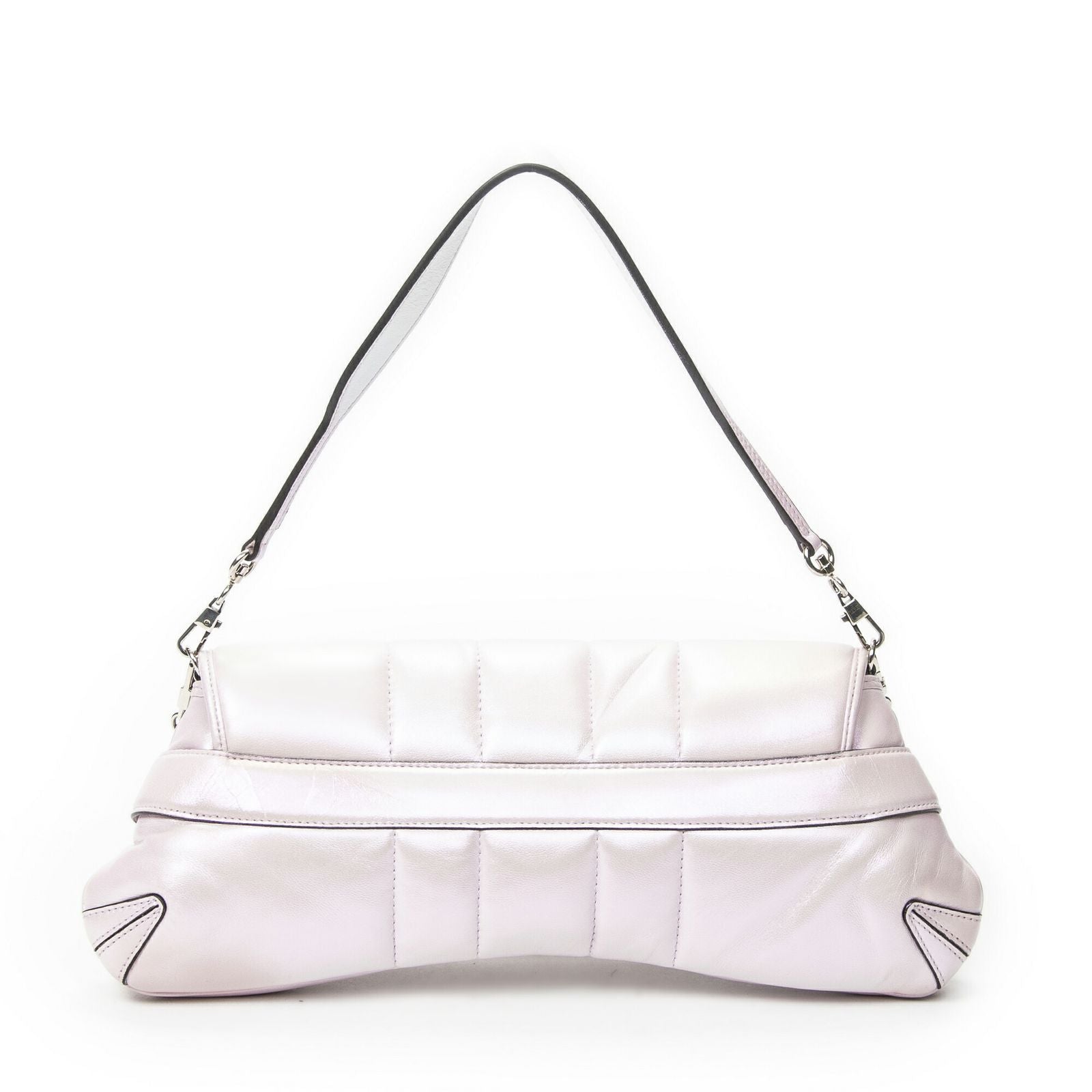 Gucci Horsebit Chain Iridescent Pink Matelasse Calfskin Messenger — view 5