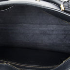 Saint Laurent Small Monogram Cabas Navy Calfskin Leather Messenger — view 9