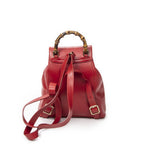 Gucci Minibumbu Backpack Red Calfskin Leather — view 5